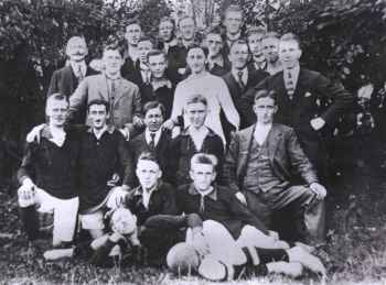 Die erste Fußballmannschaft im Jahre 1919